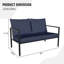 Causeuse en osier avec coussin Outdoo-626265025