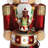 Fraser Hill Farm 4-Ft. Metallic Nutcracker Statue with LED Lights and Music