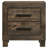 Rustic Brown 2-Drawer Nightstand
