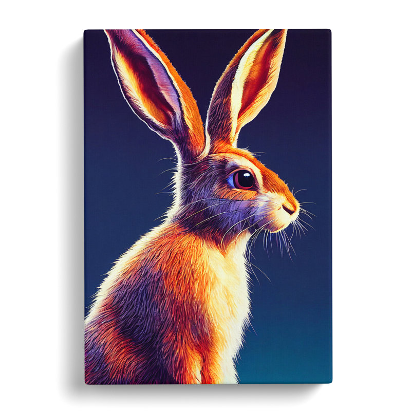 Fair Hare - Wrapped Canvas, 50cm H x 35cm W