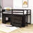 Gigel Kids Twin Loft Bed with Drawers-1887771780