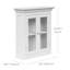 Allare Two-Door Removable Wall Accent Storage Cabinet with Glass Panels, Adjustable Shelf, for Bathroom or Home Storage