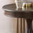 Round Wood Pedestal Side Table-1381795166