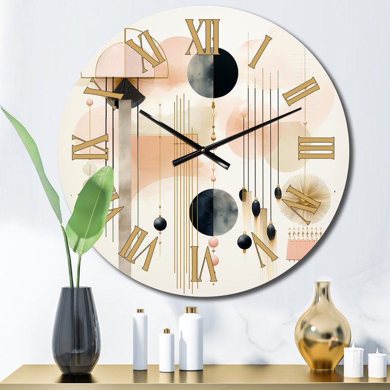 Horloge murale Minimal Geometrics IV, Moyenne