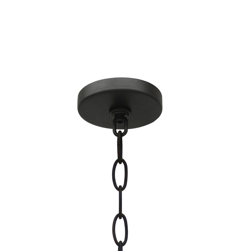 Lustre noir mat 5 lumières, 1, 5, Noir