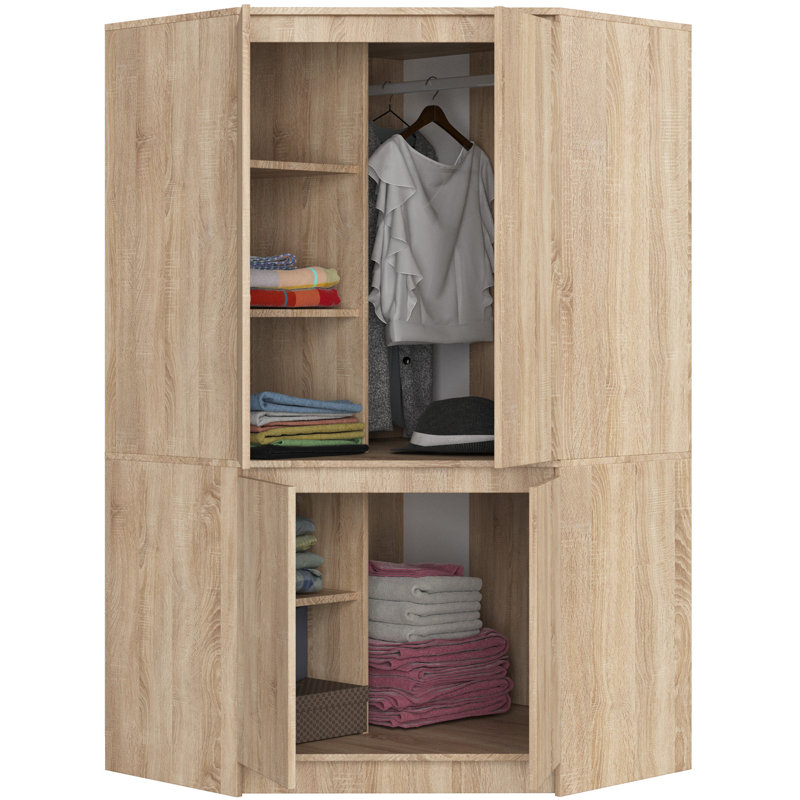 Sonum 4 Door Manufactured Wood Wardrobe