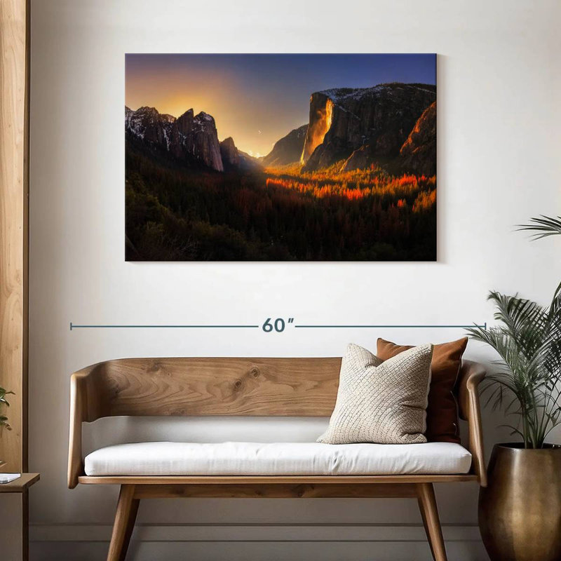 Alvord Yosemite Firefall I, H 30 po x l 45 po