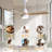 Auravista 52 In. Indoor Oak Blades Ceiling Fan Chrome Housing With LED Light Bulbs And Remote Control-108487575