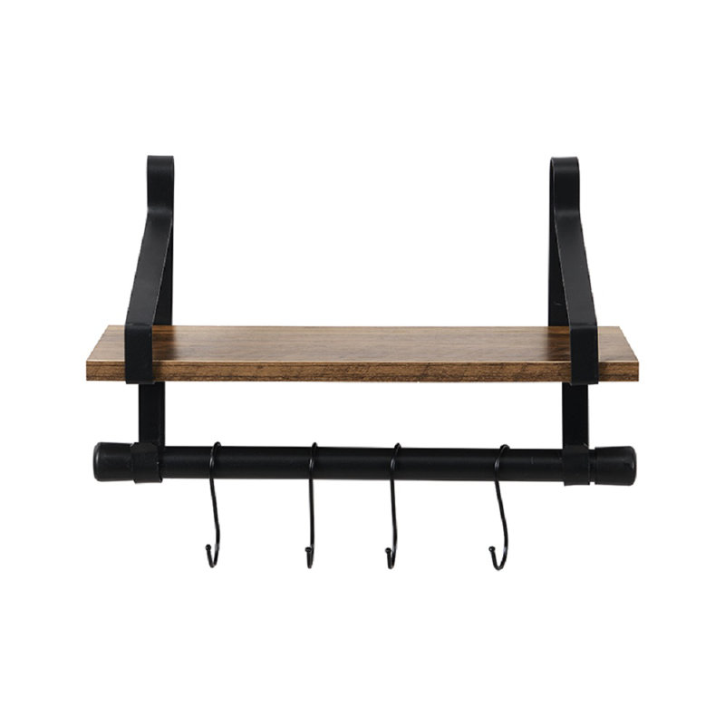 Seamans Bracket Shelf with Towel Bar
