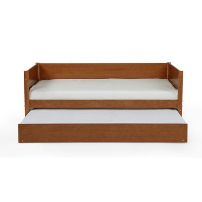 Lit de jour simple en bois massif avec couchette Camello