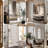 Full Length Mirror, 76"x34" Floor Mirror with Stand, Hanging Mounted Mirrors for Bedroom, Living Room, Cloakroom, Dining Room, Black, Rect-875339923-875339924