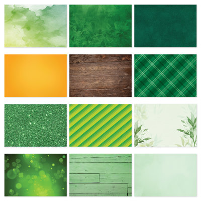 Ensemble de 6 toiles de fond en papier sans couture pour la Saint-Patrick