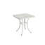 Ensemble bistro 3 pièces en fonte d'aluminium - 2 chaises et 1 table avec coussin blanc pour une utilisation extérieure Robuste et simple à assembler