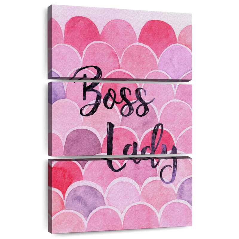 Tergel Boss Lady, typographie, H 32 po x l 20 po