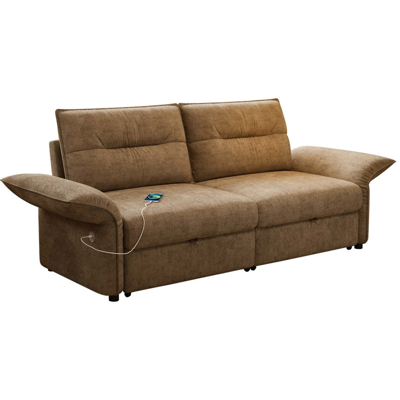 Convertible Sofa Bed with Plush Comfort
