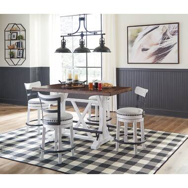 Lark Manor Annalesia 5 - Piece Solid Wood Dining Set & Reviews