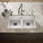 Riverby 33" Enameled Cast Iron Undermount Double Basin Kitchen Sink-833480955