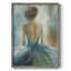 «Lady in Blue», reproduction encadrée - bois massif-401319723