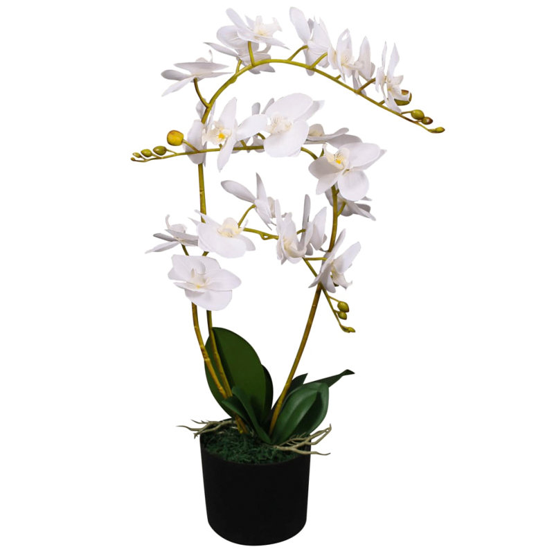 65cm Artificial Flowering Plant in Pot, 65cm H x 30cm W x 30cm D