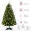 Arbre de Noël artificiel ouvert 4/5 / 6FT avec lumières DEL-202413094