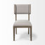Chaise d'appoint rembourrée en bois massif Maine-554344220