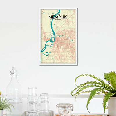 Memphis City Map - Unframed Graphic Art
