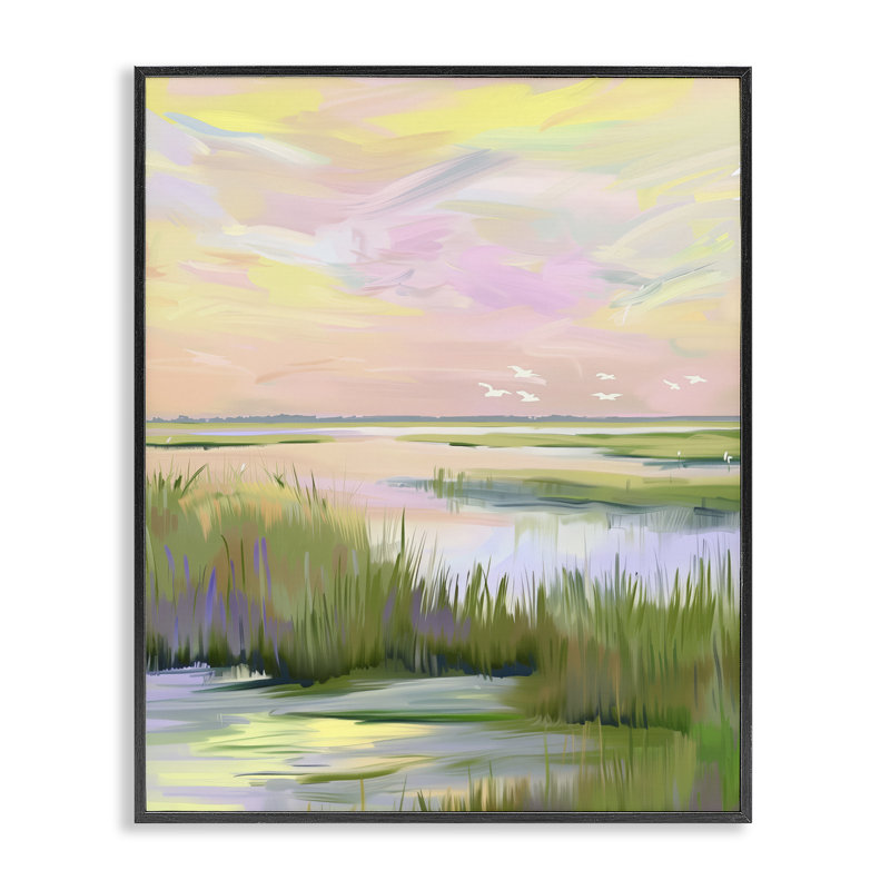 Giclée encadrée au lever du soleil, par Arlington Prints, H 14 po x l 11 po, Giclée encadrée noir minuit