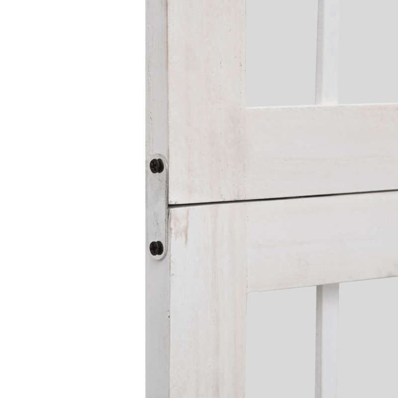 175 cm W 5 - Panel Folding Room Divider, 160cm H x 175cm W x 0.16cm D, White