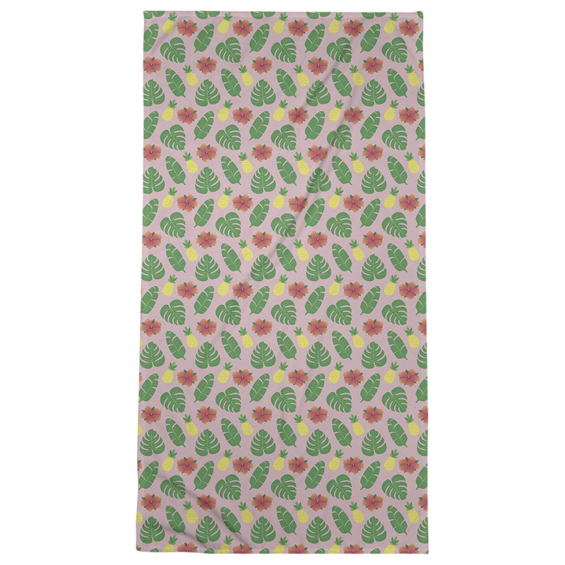 Katelyn Elizabeth Cotton Blend Beach Towel, Pink