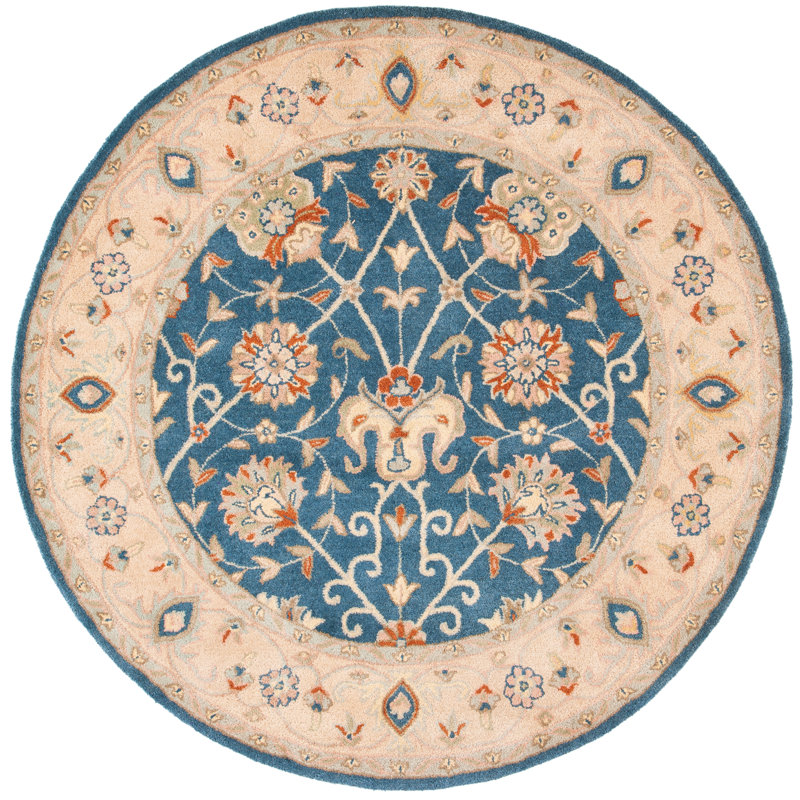 Dunbar Hand Tufted Wool Oriental Rug, Round 8'