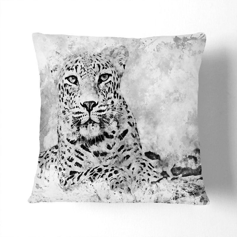 Square Throw Cushion, 55cm H x 55cm W x 20cm D, Black