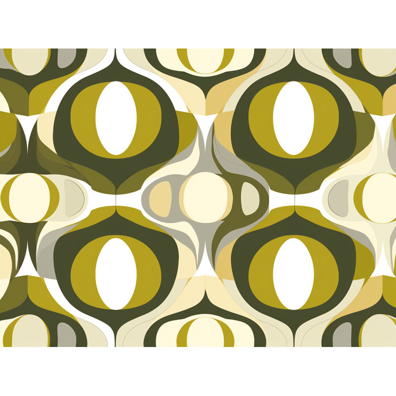 Funky Bedding, Green/Yellow Abstract, Twin Extra Long Comforter
