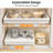 Expandable Pull out Cabinet Organizer(2 Pack)-White