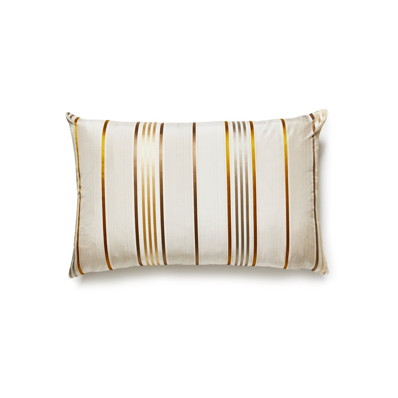 Charlotte Silk Lumbar Pillow Cover & Insert, Patina