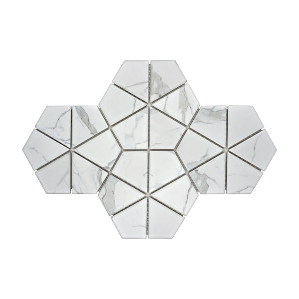 3" x 3" Porcelain Novelty Mosaic Wall & Floor Tile