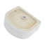 15.69"X13.69" White Ceramic Vessel Bathroom Sink