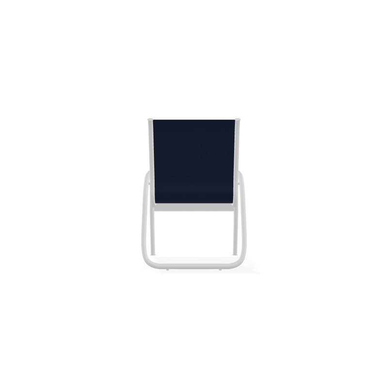 Fauteuil de patio Gardenella, Bleu marine 13D Sunbrella®, Blanc texturé