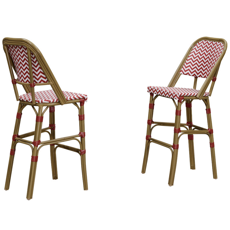 Tabouret de bar 46,46 po Forshee, Rouge