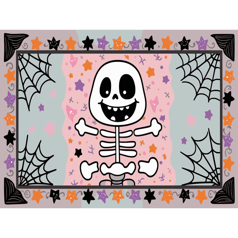 Tapis de vacances d'Halloween The Holiday Aisle®, Rectangle 4pi x 6 pi