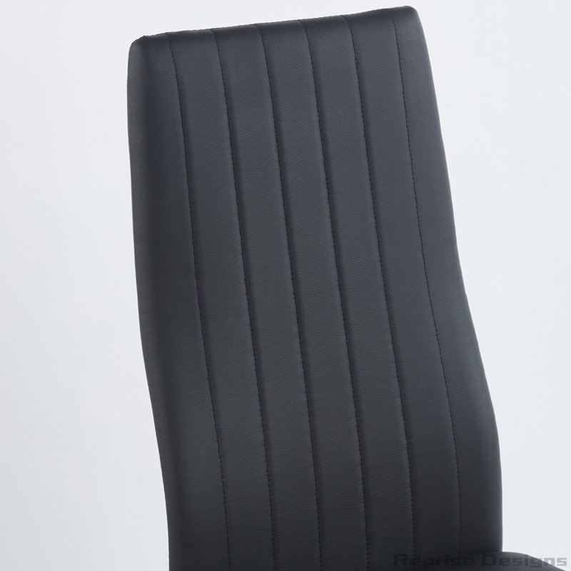 Ensemble de 4 chaises de salle à manger, Doré, Noir