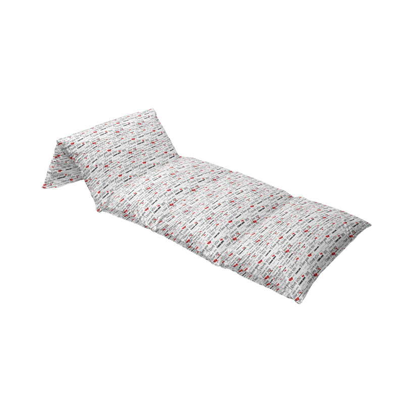 Housse de coussin d'extérieur I Love You, H 2 po x l 36 po x P 88 po