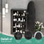 Armoire à pharmacie arquée avec miroir et tablettes, droite ouverte, fixation murale-2041982546