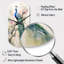 Sanam Blue Ink Wash Peacock I - horloge murale cylindrique en métal-933748908