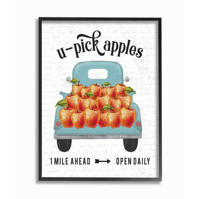 «Apple Truck Autumn Fall Seasonal Design», art textuel