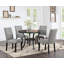 Chaise parsons en tissu gris Dayvonne