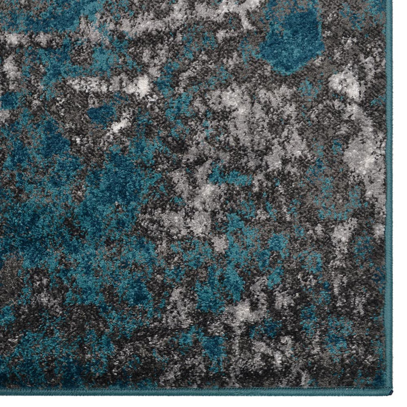 Costales Area Rug Washable Rug Silver Vintage Traditional Non Slip Carpet - Machine made Heatset Polypropylene Area Rugs -Silver & Ivory Color | Abstract Design | Area Rugs for Living room, Bedroom