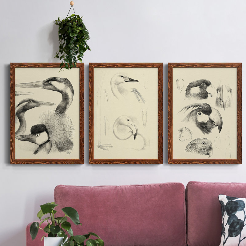 «A Sense of Space I», ensemble de 3 peintures sur toile encadrées, H 37,5 po x l 82,5 po x P 1,5 po, Érable