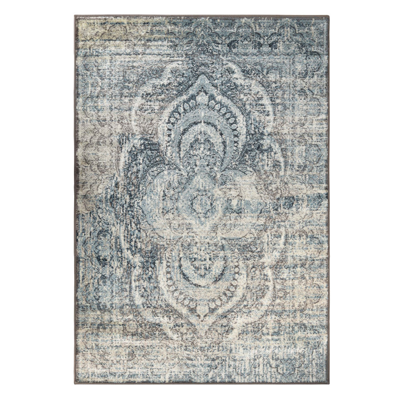 Tapis de couloir ou tapis d'intérieur Iraheta, Rectangle 8 pi x 10 pi