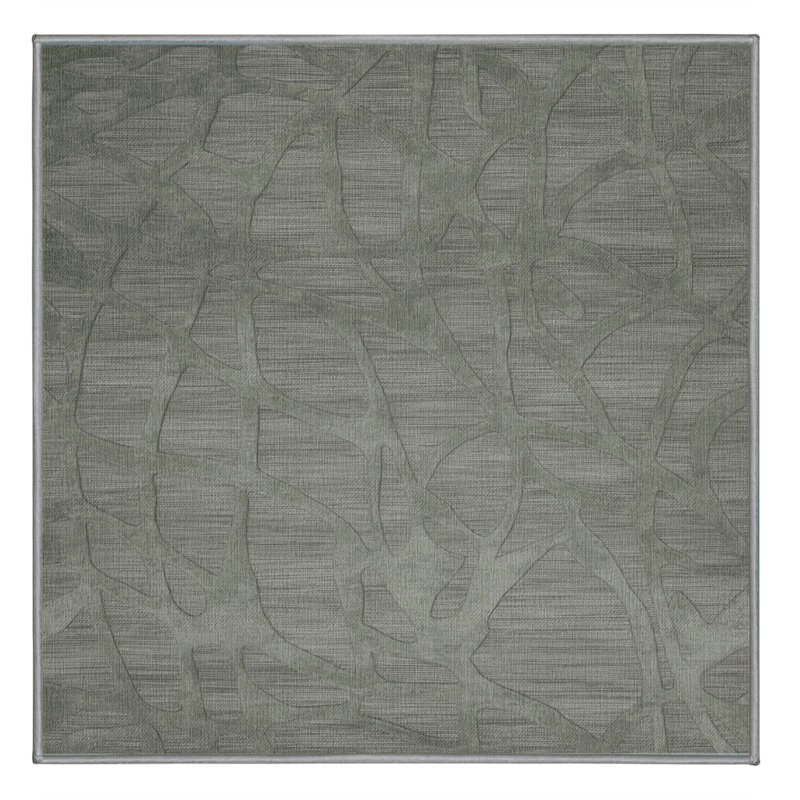 Tapis abstrait lavable à la machine, Carré 4 pi