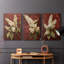 Ensemble de 3 toiles tendues avec châssis Floral Series - LXV III-107312133